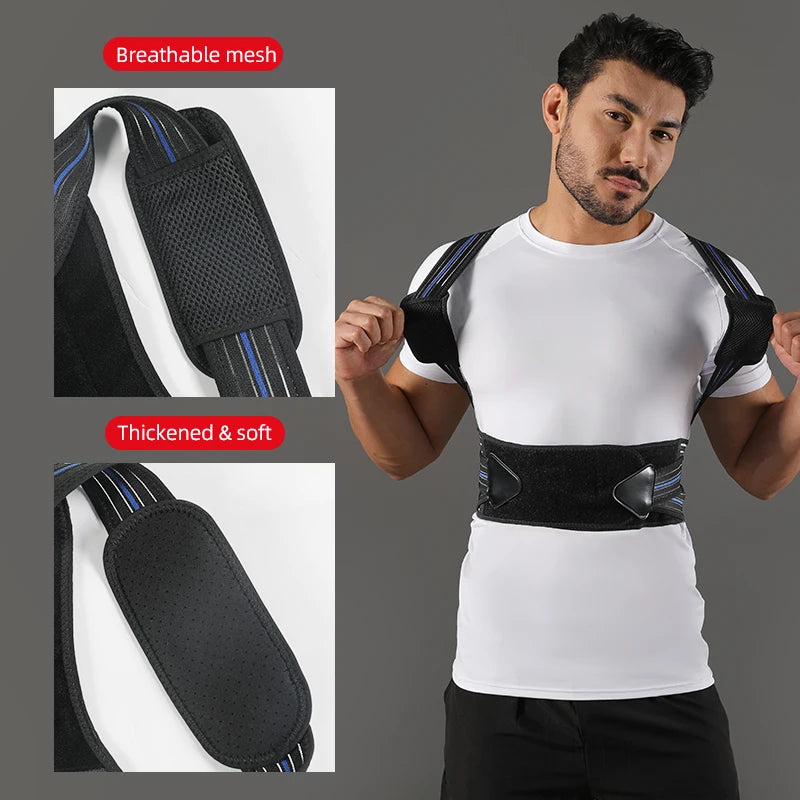 Adjustable Back Support Posture Corrector for Men and Women