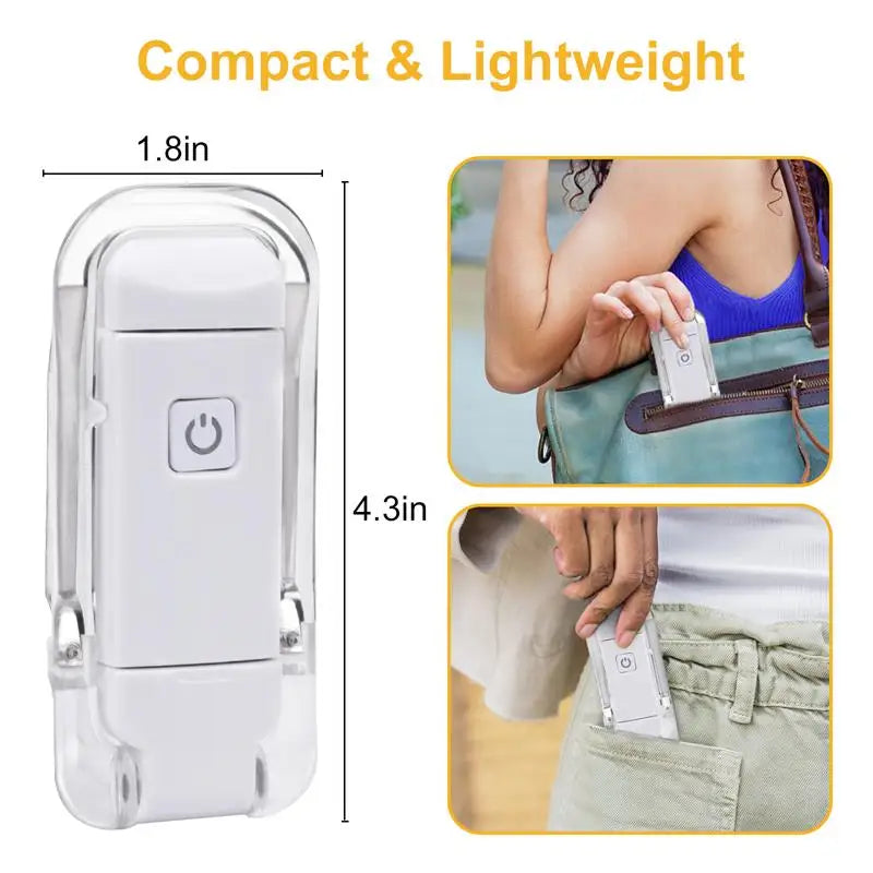 Lampe de Lecture LED USB Rechargeable avec Clip Flexible