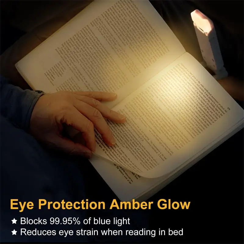 Lampe de Lecture LED USB Rechargeable avec Clip Flexible
