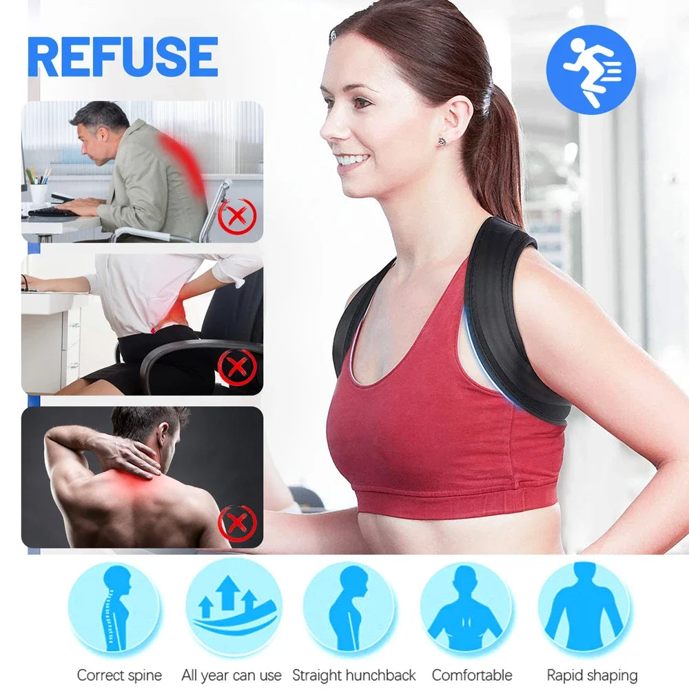 Correcteur De Posture Dorsale Ajustable Pour Adultes