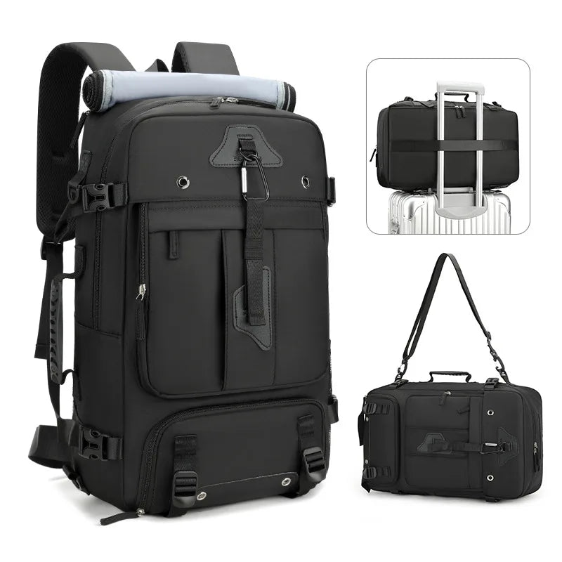 Grand Sac à Dos de Voyage 60L avec Compartiment Chaussures