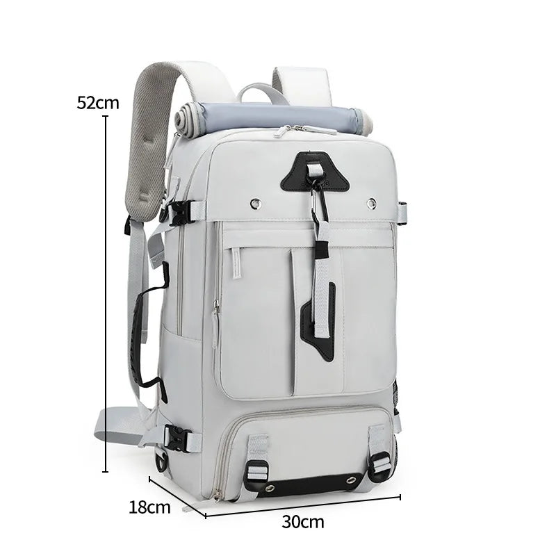 Grand Sac à Dos de Voyage 60L avec Compartiment Chaussures