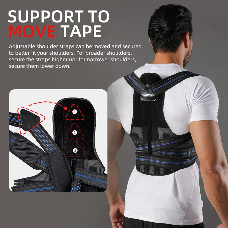 Adjustable Back Support Posture Corrector for Men and Women